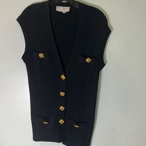 Saint John Collection Dark Navy Vest Size P